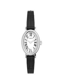 Timex - Cavatina Oval 21mm White Dial Analog Women Watch - TW2W78400UJ