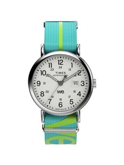 Timex - Weekender Round 40mm White Dial Analog Men Watch - TW2W99600UJ