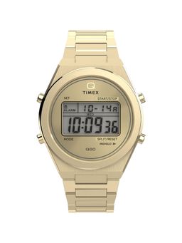 Timex - Men Q Timex Gold Round Dial Digital Watch - TW2Y09700UJ (M)