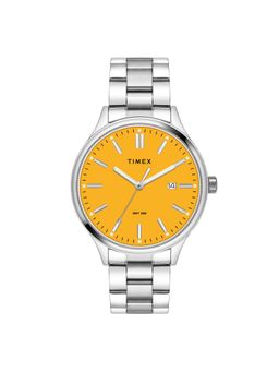 Timex - Men Yellow Round Dial Analog Watch - TWEG18428 (M)