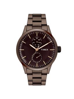 Timex - Men Brown Round Dial Analog Watch - TWEG19941 (M)