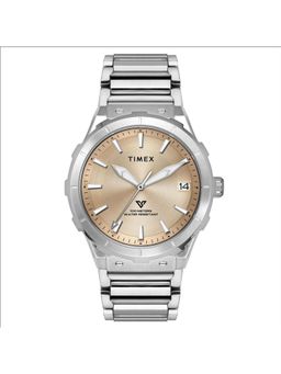 Timex - Men Gold Round Dial Analog Watch - TWEG24803 (M)