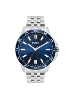 Timex - Men Blue Round Dial Analog Watch - TWEG25300 (M)