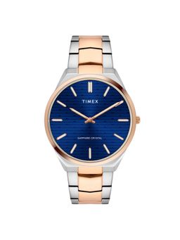 Timex - Men Blue Round Dial Analog Watch - TWEG25802 (M)