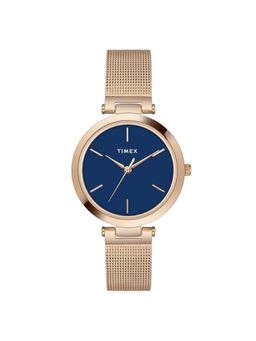 Timex - Round 21mm Blue Dial Analog Women Watch - TWEL118SMU03