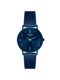 Timex - Round 21mm Blue Dial Analog Women Watch - TWEL15620