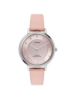 Timex - Women Pink Round Dial Analog Watch - TWEL15821 (M)