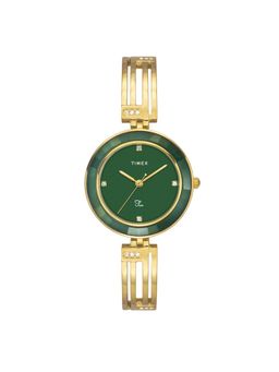 Timex - Women Fria Green Round Dial Analog Watch - TWEL16205 (M)