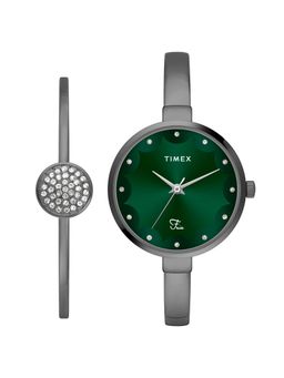 Timex - Fria Round 21mm Green Dial Analog Women Watch - TWEL18503