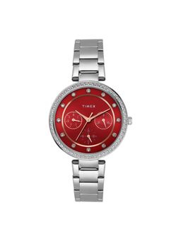 Timex - Women Red Round Dial Analog Watch - TWEL18704 (M)