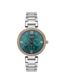 Timex - Women Teal Round Dial Analog Watch - TWEL18706 (M)