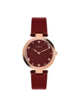 Timex - Women Red Round Dial Analog Watch - TWEL19205 (M)