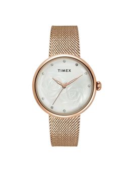 Timex - Women White Round Dial Analog Watch - TWEL19302 (M)