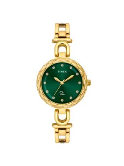Timex - Fria Round 29mm Green Dial Analog Women Watch - TWEL19900