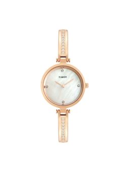 Timex - Women White Round Dial Analog Watch - TWEL200SMU05 (M)