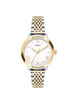 Timex - Women White Round Dial Analog Watch - TWEL20202 (M)