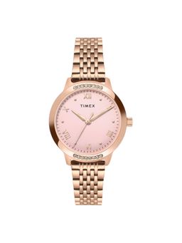Timex - Women Pink Round Dial Analog Watch - TWEL20203 (M)
