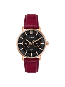 Timex - Women Black Round Dial Analog Watch - TWEL20300 (M)