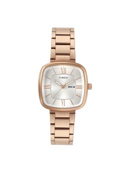 Timex - Women Silver Square Dial Analog Watch - TWEL20604 (M)