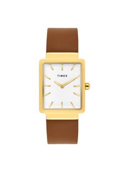 Timex - Women White Rectangular Dial Analog Watch - TWEL20700 (M)