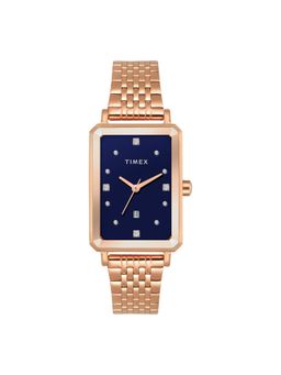 Timex - Women Blue Rectangular Dial Analog Watch - TWEL20803 (M)
