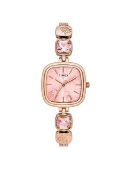 Timex - Fria Square 21mm Pink Dial Analog Women Watch - TWEL21002