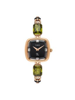 Timex - Women Fria Black Square Dial Analog Watch - TWEL21202 (M)