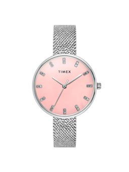 Timex - Women Pink Round Dial Analog Watch - TWEL21500 (M)
