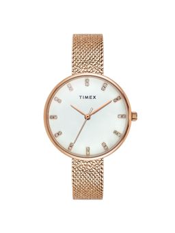 Timex - Women White Round Dial Analog Watch - TWEL21502 (M)