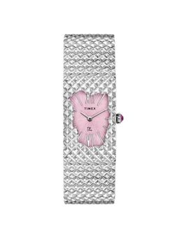 Timex - Women Fria Pink Rectangular Dial Analog Watch - TWEL77700 (M)