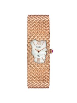 Timex - Women Fria White Rectangular Dial Analog Watch - TWEL77702 (M)