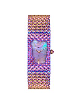Timex - Women Fria Purple Rectangular Dial Analog Watch - TWEL77704 (M)