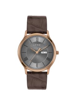 Timex - Men Grey Round Dial Analog Watch - TWTG10512 (M)