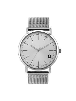 United Colors of Benetton - Men Signature Silver Round Dial Analog Watch - UWUCG1306 (M)