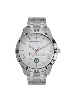 United Colors of Benetton - Men Signature Silver Round Dial Analog Watch - UWUCG1606 (M)