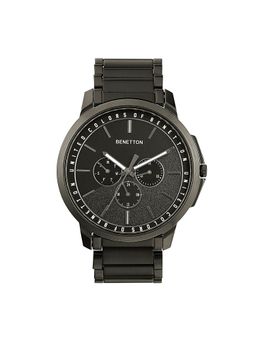 United Colors of Benetton - Men Signature Black Round Dial Analog Watch - UWUCG1802 (M)