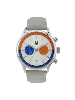 United Colors of Benetton - Men Signature Silver Round Dial Analog Watch - UWUCG2400 (M)