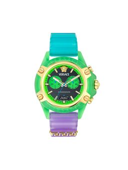 VERSACE - Unisex Icon Active Black Round Dial Analog Watch - VE8P00524 (M)