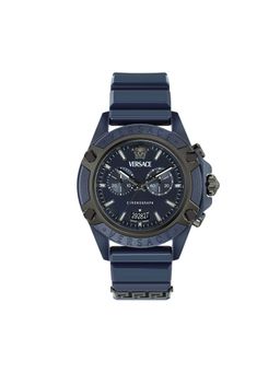 VERSACE - Unisex Icon Active Blue Round Dial Analog Watch - VE8P00624 (M)