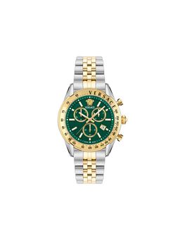 VERSACE - Men Chrono Master Green Round Dial Analog Watch - VE8R00524 (M)