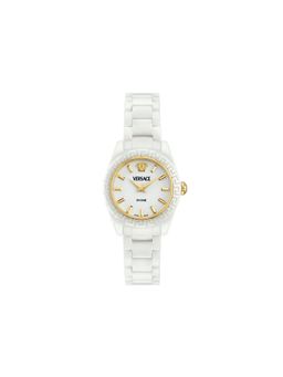 VERSACE - Women Dv One Mini White Round Dial Analog Watch - VE9F00224 (M)