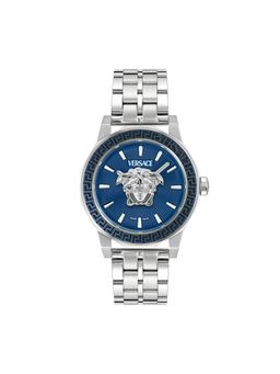 VERSACE - Men Medusa Deco Gent Blue Round Dial Analog Watch - VE9I00324 (M)