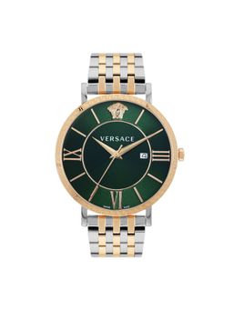 VERSACE - Men V-Eternal Gent Date Green Round Dial Analog Watch - VENCA0424 (M)