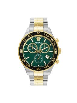 VERSACE - Men New Hellen.Chr Green Round Dial Analog Watch - VEPCA0524 (M)