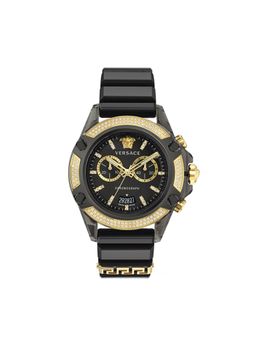 VERSACE - Unisex Icon Active Black Round Dial Analog Watch - VEZ701723 (M)