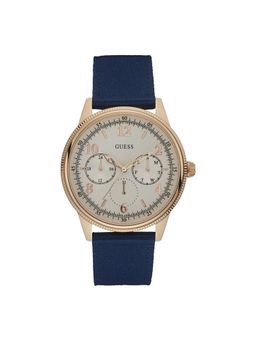 Guess - Men Aviator Beige Round Dial Analog Watch - W0863G4 (M)