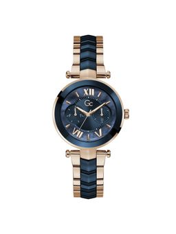 GC - Women Illusion Blue Round Dial Analog Watch - Y92006L7MF (M)