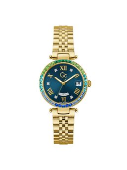 GC - Women Flair Crystal Blue Round Dial Analog Watch - Z01021L7MF (M)