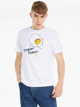 Puma - Club Graphic Mens White T-Shirt