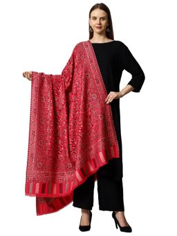 SWI STYLISH - Kashmiri Wool Shawl for Women-Magenta